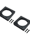 Two Pack CNC Engraving Spindle Mount Fixture For 80mm Motors Aluminum Alloy Support Base Bracket In Black Easy Install Durable 80mm Spindle Motor Clamp For CNC Routers And Engraving Machines., black aluminum 80mm spindle clamps with bolts