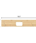 Three And A Half Inch Single Pocket Door Hinge Template bamboo carrier for precise 3-1/2 inch mortises with 5/8 inch radius corners
