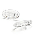 Slide Right In Nose Pads 5 Pairs Ultra Smooth Silicone Glasses Replacement Anti Slip Oval Eyewear Cushions clear silicone nose pads