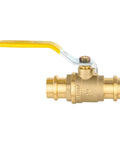Pack of 10 Lead Free Three Quarter Inch Copper Press Ball Valves With EPDM O Rings, one quarter turn full port shut off