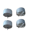 Electric Micro Motors 3V 2700 RPM 32x19mm Small DC Motors 4 Pack for DIY Projects Robotics and Hobbies 8x2mm Shaft