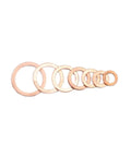 Copper Washers Assortment Kit With 100 Flat Gaskets In M4 M5 M6 M8 M10 M12 M14 For Cars Boats Plumbing And DIY Projects