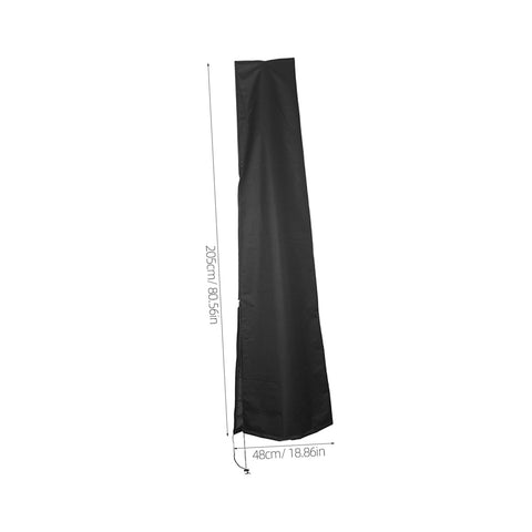 Built Tough Heavy Duty Patio Umbrella Cover With Zipper For Cantilever And Garden Umbrellas Weatherproof Polyester Fabric