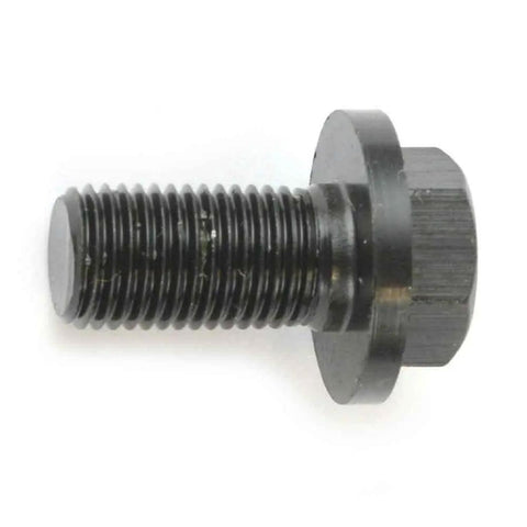 Close-up of a heavy-duty black premium replacement blade bolt for Skil Bosch circular saws, 0.99 inch long, quick secure fit.