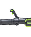 Tough As Nails Brushless Cordless Backpack Leaf Blower side view with lightweight harness and nozzle for ease in yard work