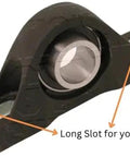 Built Different Pillow Block Bearing With One Inch Inner Bore, showing slotted base for easy mounting on gym rigs.
