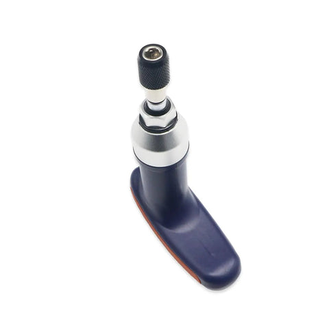 Adjustable Torque Screwdriver Set With Precision Dial 3 To 6 Nm Multi Bit Wrench For Electronics And Light Industry Easy Read Scale 6.35 Hex Connector Great For DIY Projects And Electrical Work, angled view