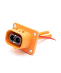 Tough As Nails 2 Pin Electric Vehicle Connector With Hella Rugged IP67 Sealing And 50 Amp Heavy Duty Power Rating for safe EV charging.