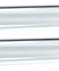 Two Piece Quartz Glass Tube Replacement for Tall Patio Heaters, 24.75 Inch Each, 4 Inch Diameter, Easy Install