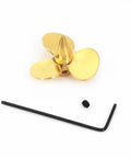 3 Blade Copper Propeller For RC Scale Boats With 3mm Shaft M3 Thread 24mm 26mm And 28mm Sizes Right Hand 26mm RH with hex key