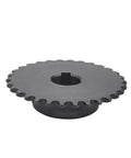 Heavy Duty Bevel Gear Pinion 25 Tooth Steel Chain Gear With 10 To 20mm Keyway Bore For Industrial Sprocket Wheel Motor Chain Drive System