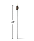 65 Inch Glass Pineapple Outdoor Torch With Copper Finish, Mosquito Repellent Torch For Yard And Garden, Integrated Snuffer, Burns Up To 15 Hours Per Fill, Use With Bite Fighter Torch Fuel, Patio Table Lighting That Stays Lit