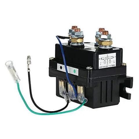 Universal 12V 500A Winch Solenoid Relay Contactor For Heavy Duty Upgrades with cables and marine grade build