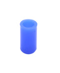 Five Pack Silicone Blanking Caps for Vacuum Hose Ends, 10mm Inner Diameter, Three Eighth Inch, Blue, single cap view