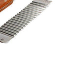 Crinkle-cut fry slicer with wooden handle and stainless steel blade, Amazon