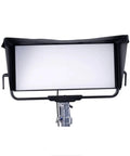 Nova P600c Rain Shield For LED Panels, Tough As Nails Nylon Weather Guard on light stand, front view, installed