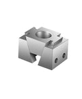 Built Tough Side By Side Fixed Vise For CNC Machining Center Multi Station Fixture with metal body and bolt holes for stability.