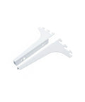 White Stainless Steel Shelf Bracket For Wall Mounted Floating Shelves Heavy Duty Display Support For Home Kitchen Living Room And Retail