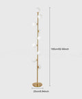 Cozy Elegant Mid Century Floor Lamp With Nine Lights For Living Room, Bedroom, And Office, Warm White 2700K Ambience, easy assembly.