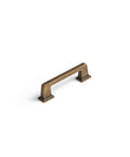 10 Pack Antique Brass Cabinet Pulls With 3 Inch Center Hole Retro Vintage Square Drawer Pulls For Cabinets Cupboard And Kitchen Hardware