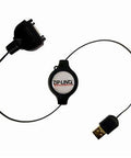 Retractable Palm Pilot Charge And Sync Cable For Tungsten C T3 And Zire 71 On The Go Cradle Substitute with USB connector