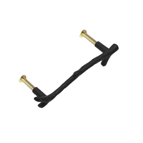 Twig Branch Cabinet Knobs 4 Pack Vintage Rustic Drawer Pulls For Farmhouse Cabin Lodge Kitchens Black Zinc Alloy 3.8 Inch Center To Center Hole Spacing Decorative Tree Branch Theme Perfect For Cupboards Drawers And Cabinet Hardware Refresh