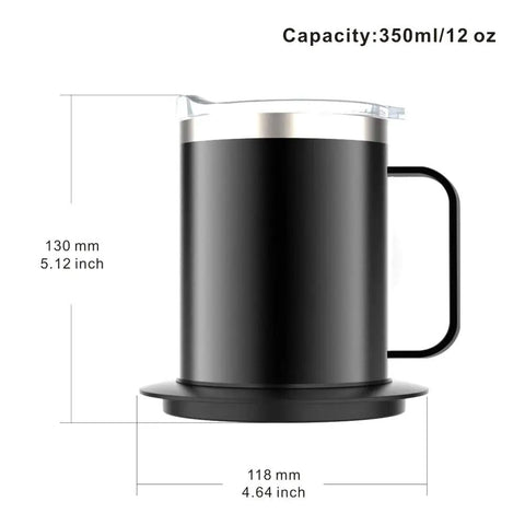 Ditch Lukewarm Sludge With This Smart Usb Heated Coffee Mug, stainless steel, 350ml capacity, precise temperature control, office use.
