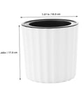 4 Pack Self Watering Orchid Pots With Drainage Holes For Indoor Plants And Herbs White Plastic Planters For Orchids And Small Flowers Easy Care Low Maintenance Gardening Supplies, 7.07 x 6.68 in