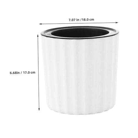 4 Pack Self Watering Orchid Pots With Drainage Holes For Indoor Plants And Herbs White Plastic Planters For Orchids And Small Flowers Easy Care Low Maintenance Gardening Supplies, 7.07 x 6.68 in