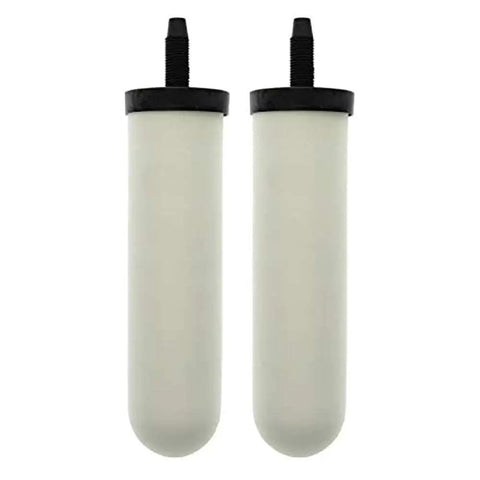Pair of 7 Inch Sterasyl Ceramic Replacement Candle Filter Element for Gravity Fed Drinking Water Systems Delivers Great Tasting Water