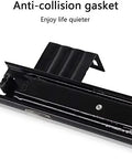 Under Desk Keyboard Tray With Full Extension Slides 3 Section Telescopic Rails Ball Bearing Action 45 Kg Load Capacity close-up view