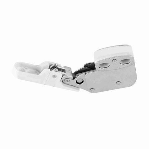 Heavy Duty Push To Open Cabinet Lock With Auto Release Spring For Kitchen Bedroom Cupboard Doors Easy Install Touch Catch Latch in white plastic.