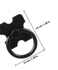 Set Of Four Black Round Ring Cabinet Pulls Handles For Closet Doors Dressers TV Cabinets Kitchen Hardware Modern Drawer Pulls