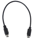 Premium Black Male To Female Round Port Extension Cord Featuring Rock Solid Nickel Contacts And Full Copper Core for synth setups