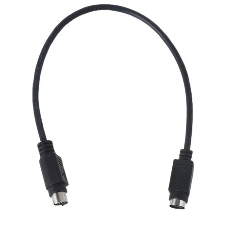 Heavy Duty MIDI Extension Cable 12 Feet Long DIN 6 Pin Male To Female Keyboard Adapter Cord black cable for music gear connection