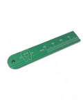 5 Piece Dental Endo Ruler Set For Pro Grade Root Canal Measurement Stainless Steel Colorful Scale Gauges In Purple Red Green Blue Yellow Endodontic Span Measurements For Clinicians green 40mm stainless steel ruler