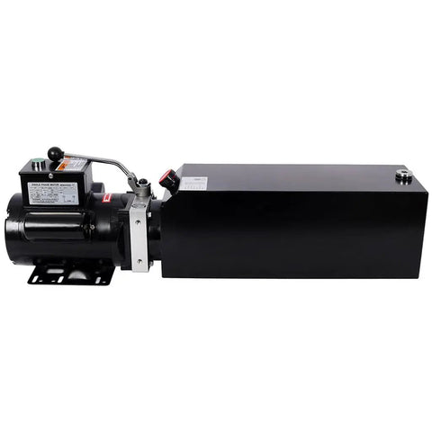 Aynuma 3HP Hydraulic Power Unit with Steel Tank, 220V Single Acting Pump for car lifts and log splitters.