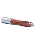 Precision Brad Point Boring Bits And Dowel Drill Bits 8mm X 57mm with sharp carbide tips, showing a detailed view of the bit.