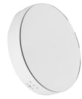 This Awesome Electric Rotating Turntable Display Stand Boasts Heavy Duty 10KG Load Bearing Power For Glittering Jewelry Watches And Digital Gadgets With Smooth Two Way Spin Action And Sleek Mirror Finish Built Tough! - White round base.