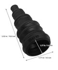 Four Pack Car Wire Grommet Kit Rubber Wire Boot For Vehicle Cable Management, Vibration Dampening, Weather Resistant, Outdoor Grade Cable Routing And Noise Reduction For Truck, SUV, And Sedan With Quick Install Design, black 3.93 in rubber boot
