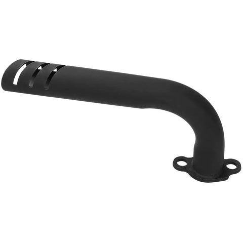 Beefed Up Header Exhaust Pipe Kit For Predator 212cc 196cc Non Hemi And GX160 GX200, black pipe with mounting flange