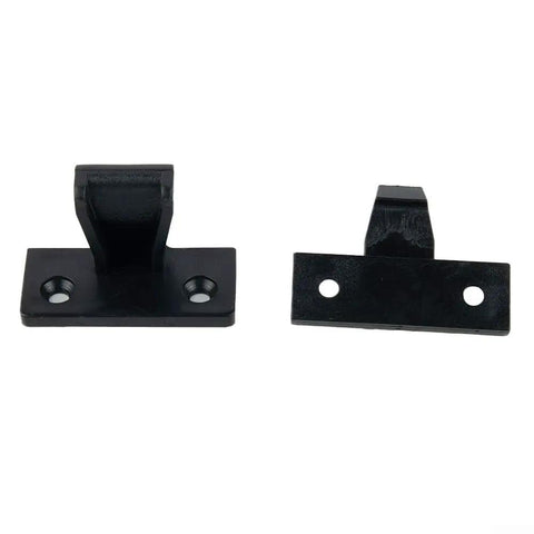 Premium Black Push In Fittings For Kitchen Plinths and Panel Clips in ABS plastic for secure cabinet mounting.
