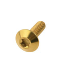 Dope Titanium M6x20mm Button Torx Head Bolts Pack Of 4 For Bike And Motorcycle Grade 5 6AL4V Titanium Alloy Gold Finish