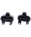 2 Pack Upgraded Inner Sun Visor Snap Hooks Black Direct Fit For OEM 8E0857562A 8U0857562A Replacement Clips For Audi