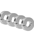 Sinoblu aluminum shaft collars, 8mm bore, 30mm outer diameter, 10mm thick, 4-pack with M4 set screws