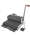 CoilMac-ER Plus Manual Coil Punch with Electric Inserter, 54 Disengageable Pins, 4x5mm Oval Holes, pro-grade binding machine
