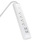 WiFi Smart Power Strip With USB Ports Four Outlets Voice Control With Alexa And Google Assistant No Hub Needed Schedule Automation