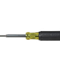 Multi Bit Screwdriver And Nut Driver 6 In 1 Set With Extended Reach, Interchangeable Shaft, visible with slim grip and bits.