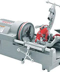 Go Big Or Go Home With This 110V 535M Threading Machine 36 RPM Heavy Duty Electric Pipe Threader close-up view of pipe threading mechanism.