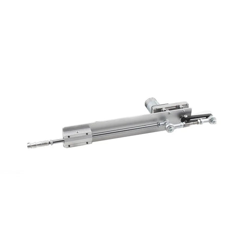 Adjustable Telescopic Linear Actuator Motor With Integrated Speed Controller And 24 Volt Power Supply providing sleek motion for DIY tasks.